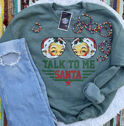 Unisex Sweatshirt - Talk To Me Santa