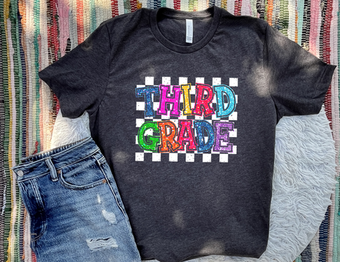 Unisex Short Sleeve T - Third Grade Glitter