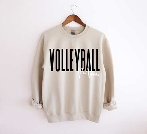 Unisex Sweatshirt - Volleyball Mom BW