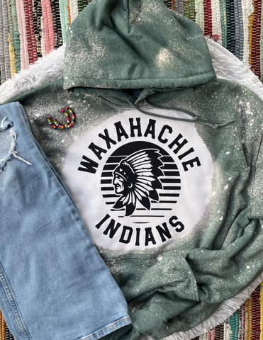 Unisex Hoodie Sweatshirt - Retro Waxahachie Indians