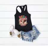 Ladies Razorback Tank - Wild At Heart