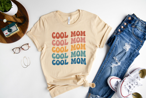 Unisex Short Sleeve T - Cool Mom Wavy