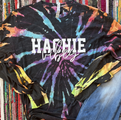 Unisex Long Sleeve - Hachie Vibes Reverse Dye