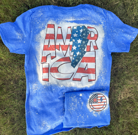 Unisex Short Sleeve T - America Smiley