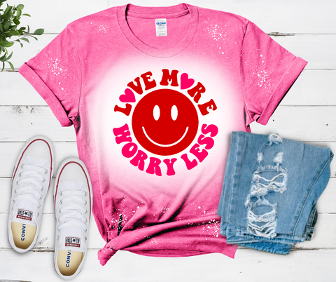 Unisex Short Sleeve T - Love More, Worry Less