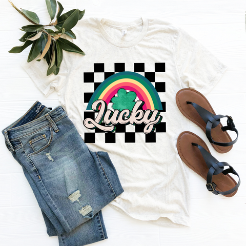 Unisex Short Sleeve - Lucky Check